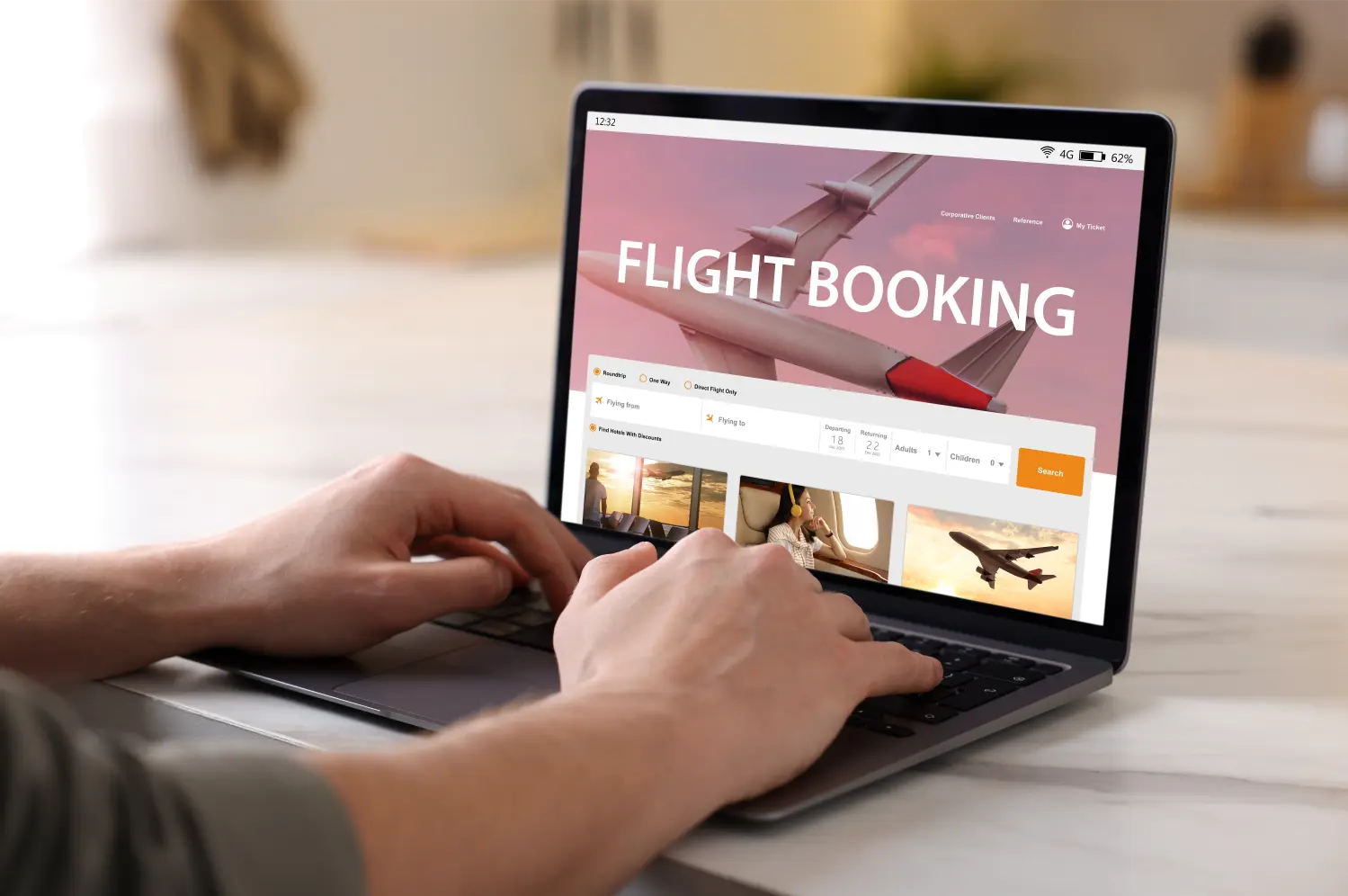 person-booking-a-flight